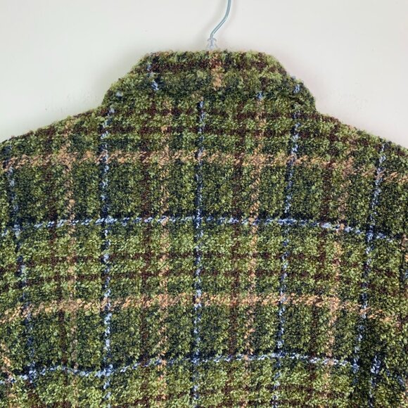 Vintage Weave of the Irish Wool Boucle Knit Tweed Shacket Blazer S - Picture 9 of 10